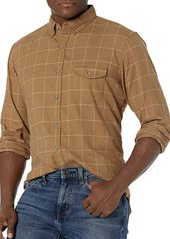 J.Crew Mercantile Men's Slim-Fit Long-Sleeve Brushed Twill Shirt Heather rye L