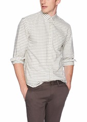 J.Crew Mercantile Men's Slim-Fit Long-Sleeve Tattersall Oxford Shirt  XS