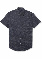 J.Crew Mercantile Men's Slim-Fit Short-Sleeve Stretch Tropical Printed Shirt  M