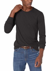 J.Crew Mercantile Men's Textured Long-Sleeve Cotton T-Shirt Charcoal dust S