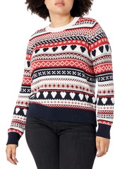 J.Crew Mercantile Women's Fair Isle Crewneck Sweater  XL