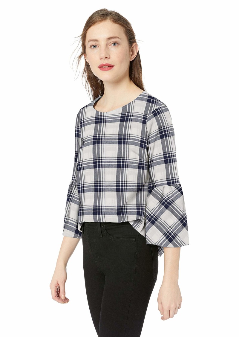 flannel peplum top