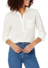 J.Crew Mercantile Women's Long-Sleeve Seersucker Popover Shirt
