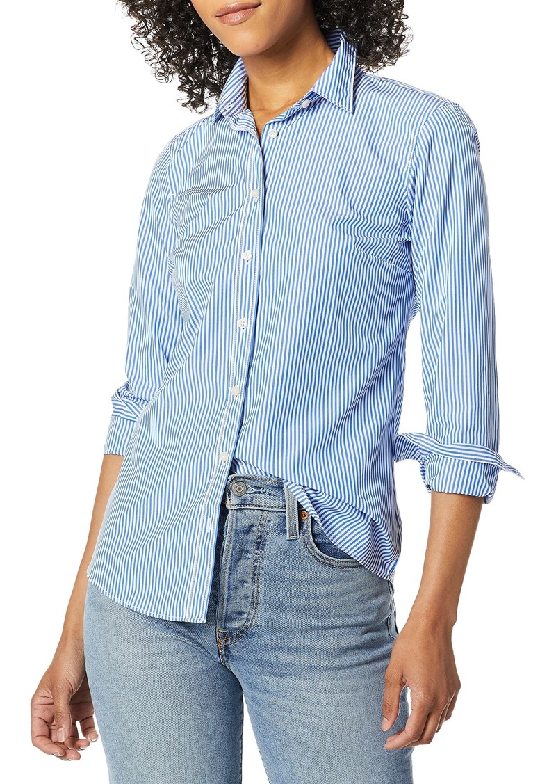 Jcrew Jcrew Mercantile Womens Long Sleeve Striped Shirt Xs Tops