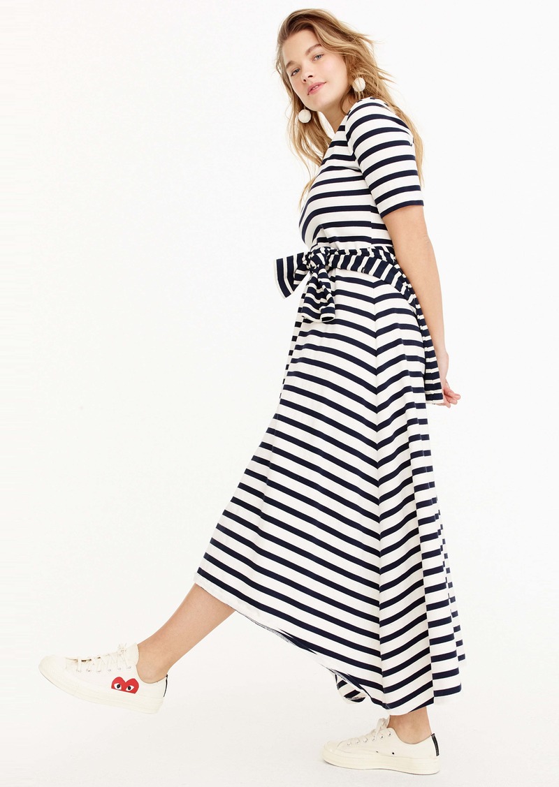 j crew striped knit maxi dress