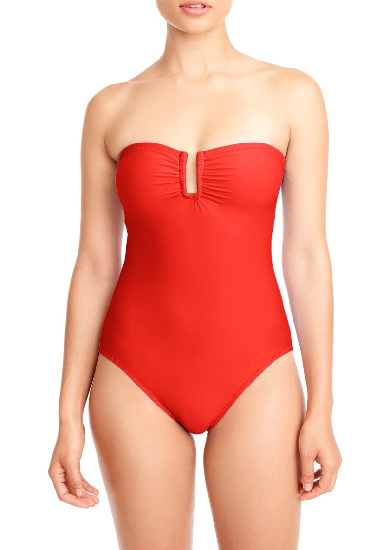 j crew bandeau swimsuit