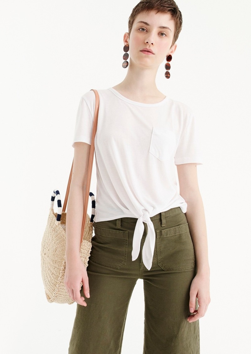 J.Crew Knotted pocket T-shirt