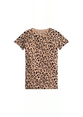 J.Crew Leopard Printed Short Sleeve Tee in Cashmere