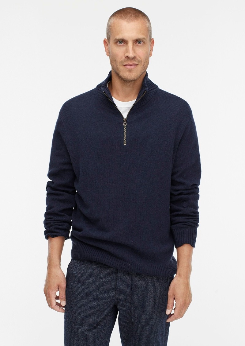 J.Crew Rugged merino wool half-zip sweater | Sweaters