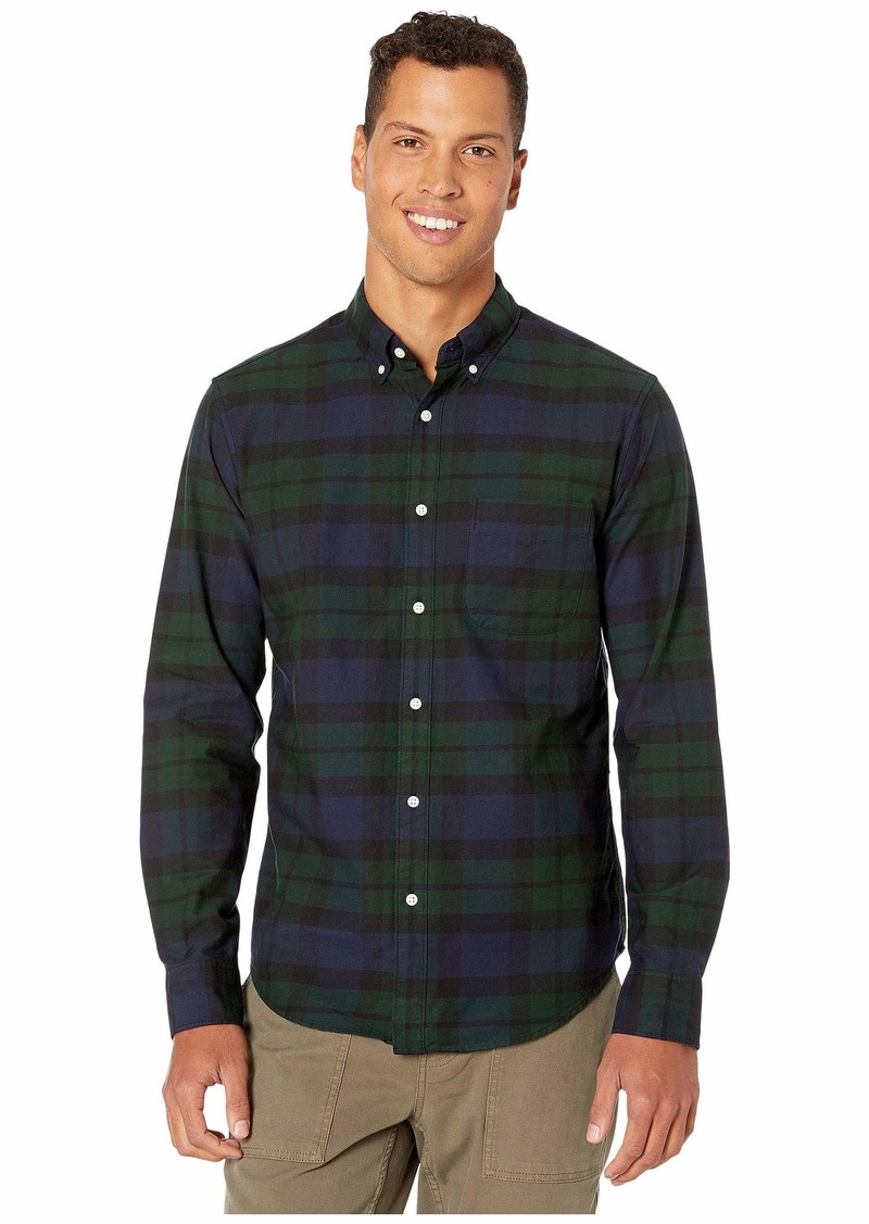 slim american pima cotton oxford shirt with mechanical stretch