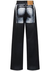 Jean Paul Gaultier Body Printed High Rise Boyfriend Jeans