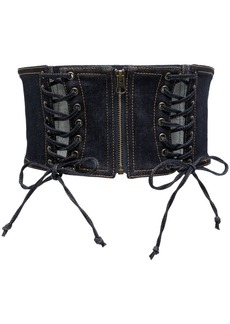 Jean Paul Gaultier corset-style denim top