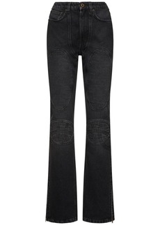 Jean Paul Gaultier High Rise Denim Straight Jeans