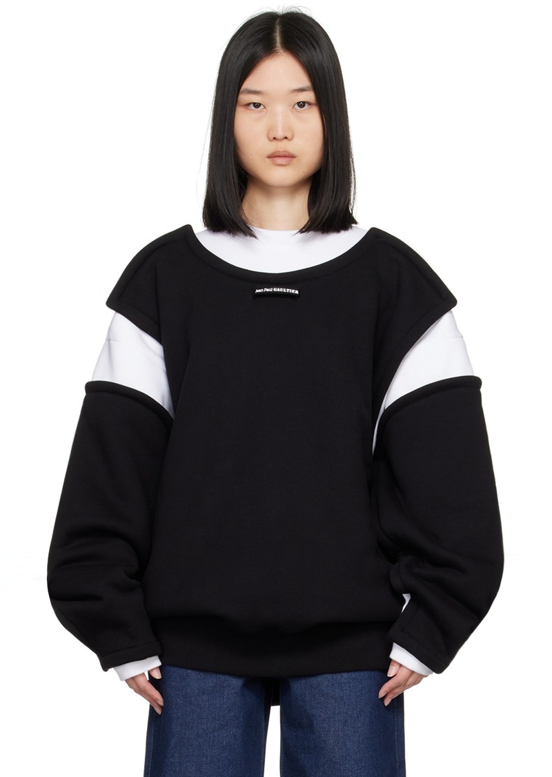 Jean Paul Gaultier Black & White 'The Petit Grand' Sweatshirt