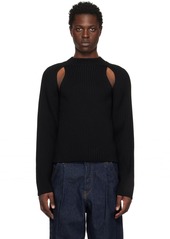 Jean Paul Gaultier Black Cutout Sweater