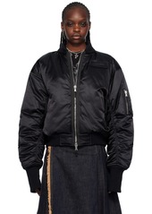 Jean Paul Gaultier Black Patch Bomber Jacket