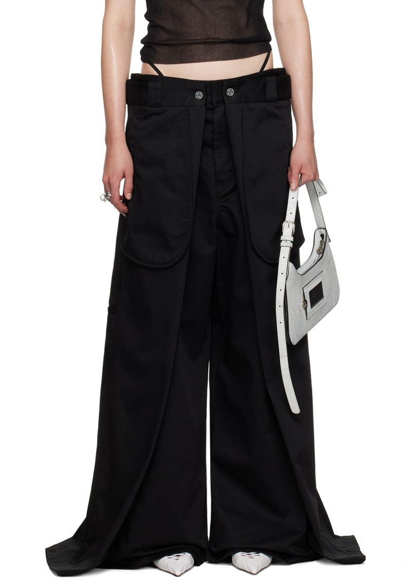 Jean Paul Gaultier Black Shayne Oliver Edition 'The Wrap' Trousers