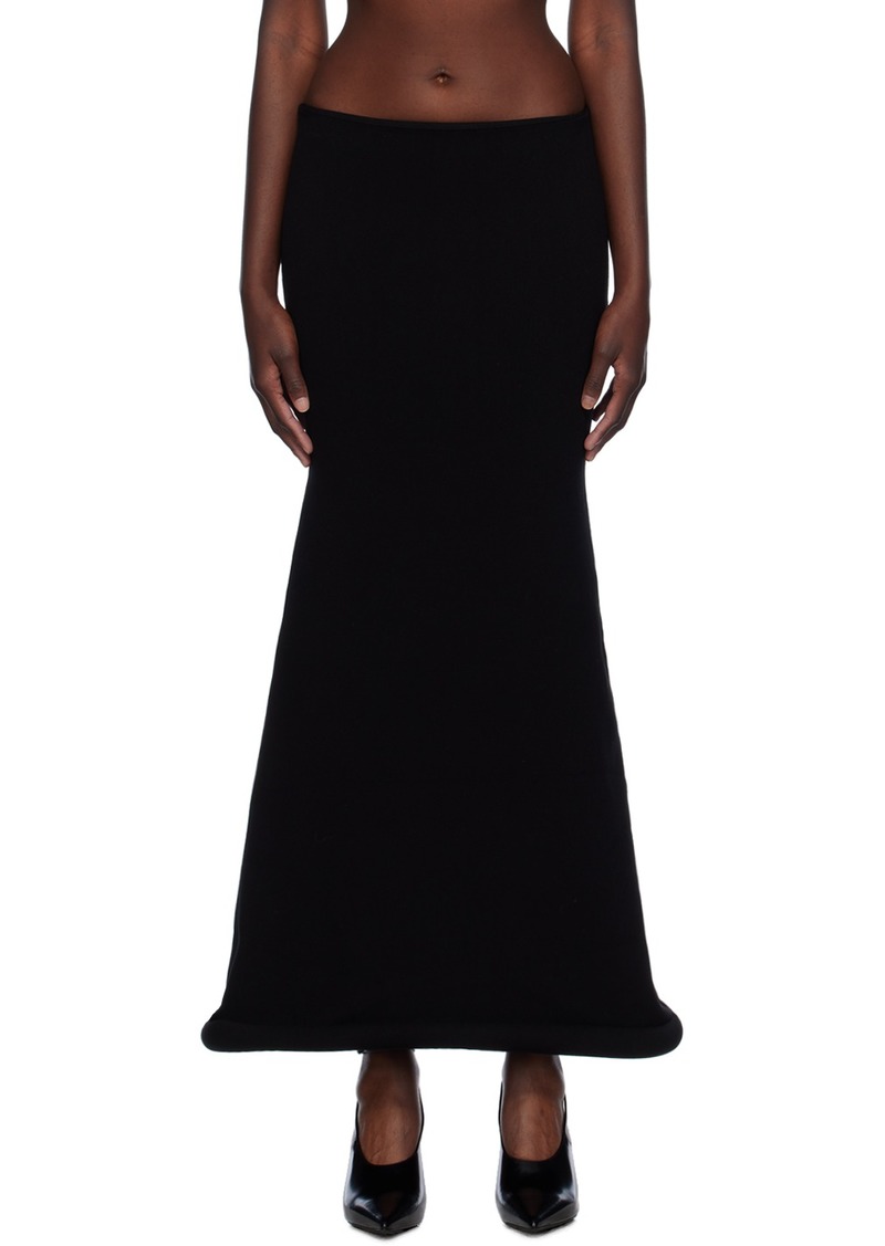 Jean Paul Gaultier Black 'The Knit 3D' Maxi Skirt