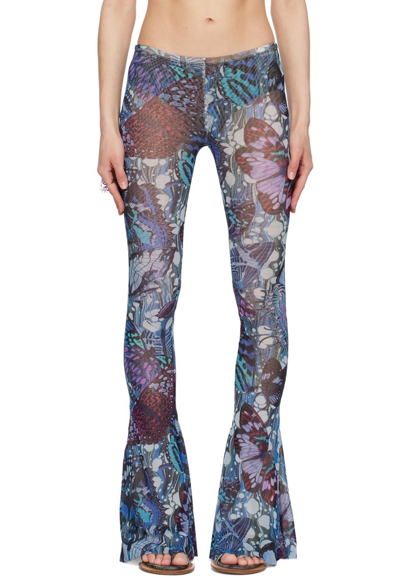 Jean Paul Gaultier Blue Butterfly Pants