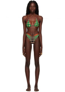 Jean Paul Gaultier Brown Dots Bikini