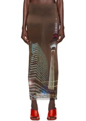 Jean Paul Gaultier Brown Shayne Oliver Edition Maxi Skirt