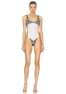 Jean Paul Gaultier Cartouche One Piece Swimsuit