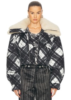 Jean Paul Gaultier Distorted Tartan Aviator Coat