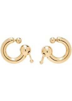 Jean Paul Gaultier Gold Large Piercing Earrings