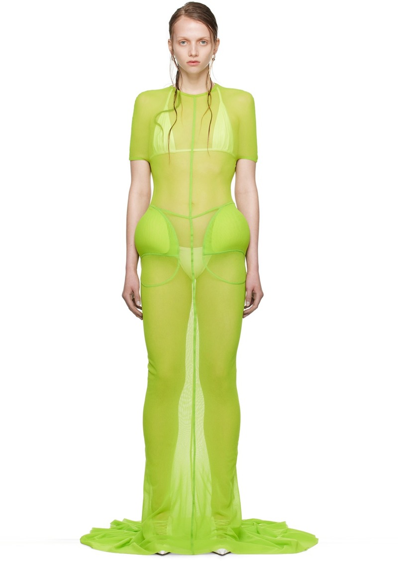 Jean Paul Gaultier Green Shayne Oliver Edition Maxi Dress