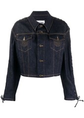 JEAN PAUL GAULTIER Laced detail denim jacket