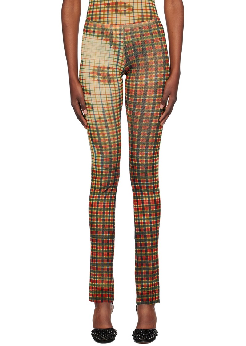 Jean Paul Gaultier Multicolor Check Lounge Pants