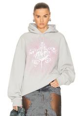 Jean Paul Gaultier Printed Safe Sex Tattoo Oversize Hoodie