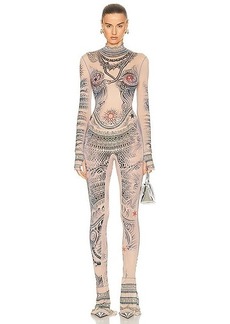 Jean Paul Gaultier Printed Soleil High Neck Jumpsuit