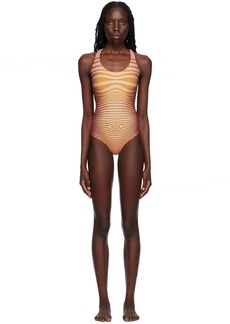 Jean Paul Gaultier Red & Orange 'The Body Morphing' Swimsuit