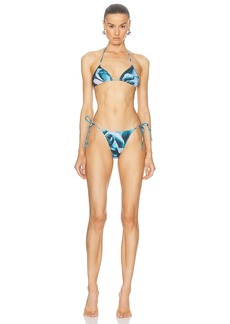 Jean Paul Gaultier Roses Bikini Set