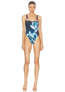 Jean Paul Gaultier Roses One Piece Swimsuit