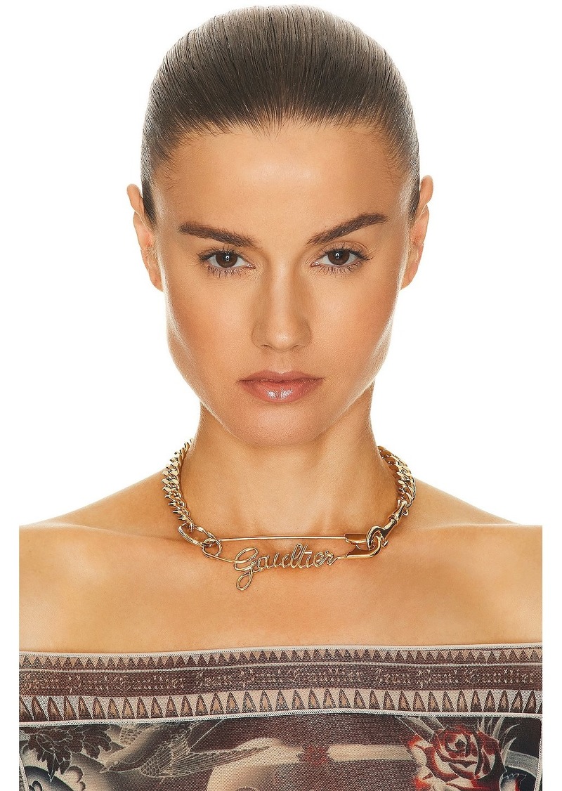 Jean Paul Gaultier Safety Pin Necklace