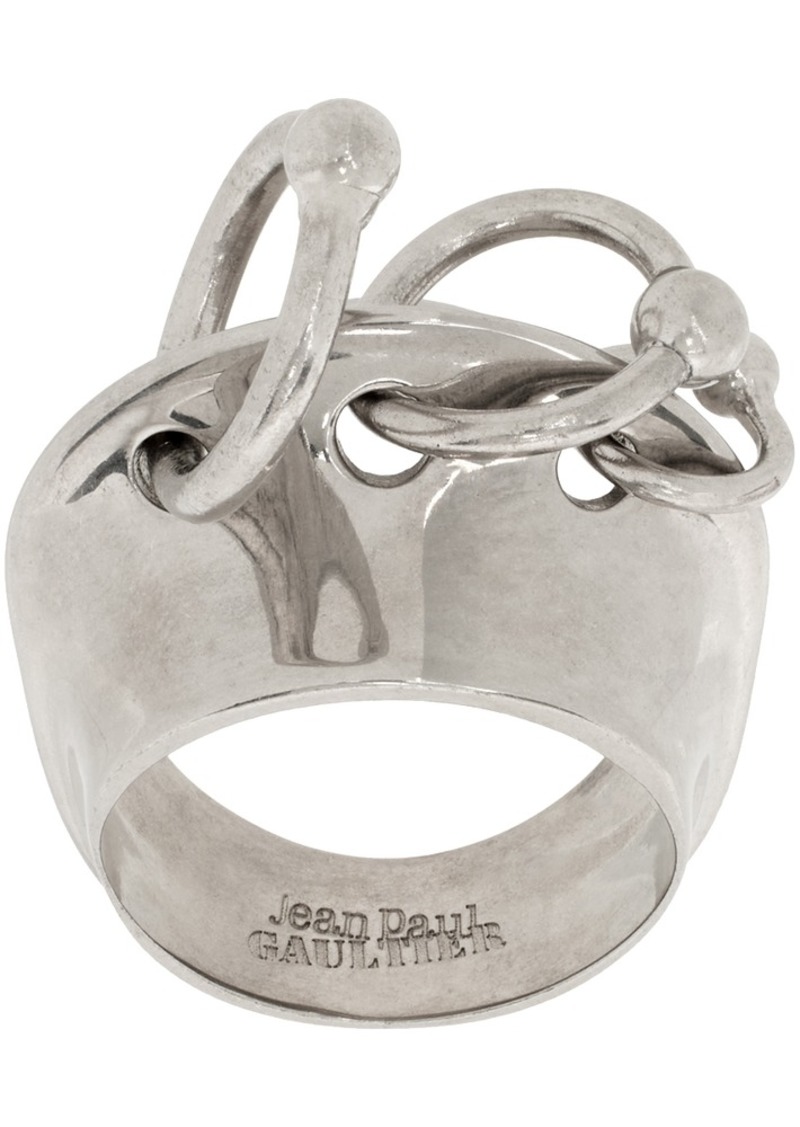 Jean Paul Gaultier Silver Multiple Loops Ring