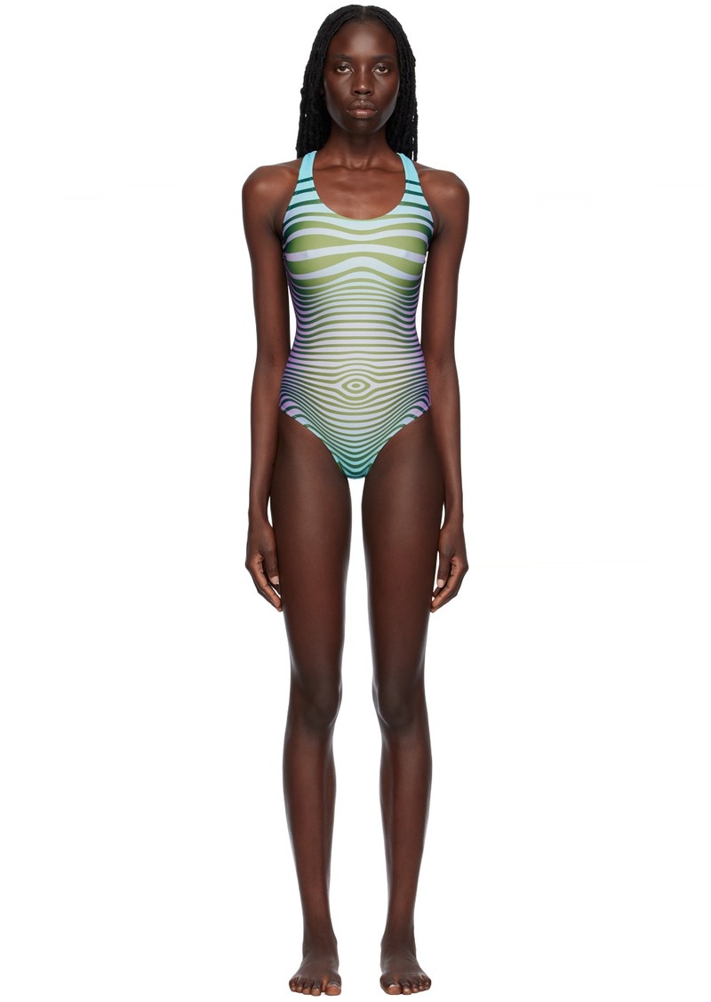 Jean Paul Gaultier SSENSE Exclusive Blue 'The Body Morphing' Swimsuit
