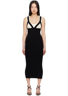 Jean Paul Gaultier White & Black 'The Madone' Maxi Dress