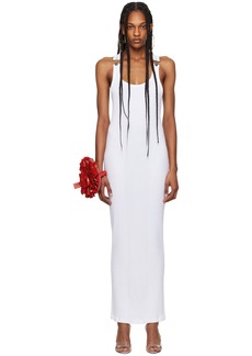 Jean Paul Gaultier White 'The Strapped' Maxi Dress