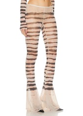 Jean Paul Gaultier X KNWLS Low Waist Striped Washed Mariniere Flare Legging