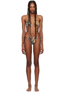 Jean Paul Gaultier Yellow & Beige 'The Butterfly' Bikini