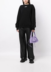 Jean Paul Gaultier lace-up cotton sweatshirt