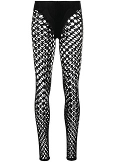 Jean Paul Gaultier perforated mesh leggings