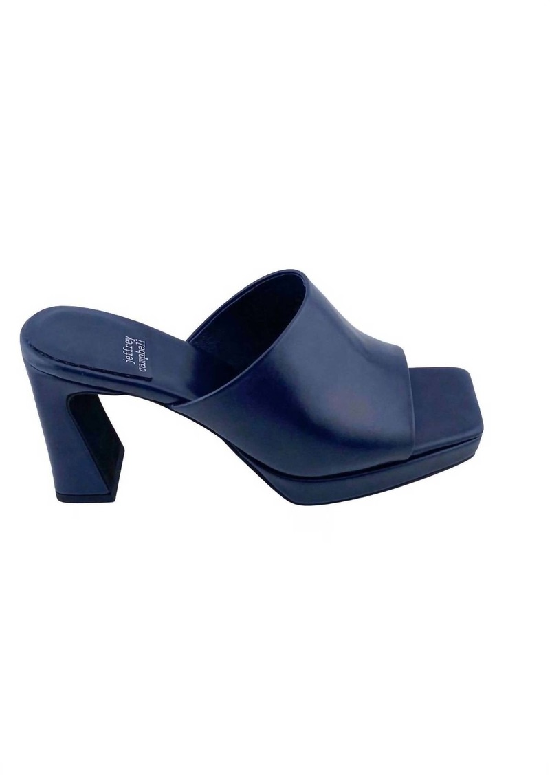 Jeffrey Campbell Caviar Platform Sandals In Navy