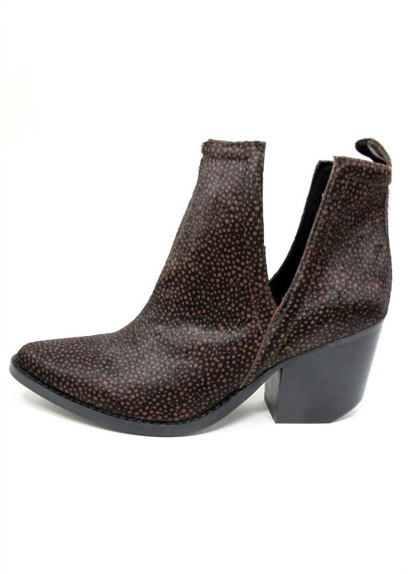 Jeffrey Campbell Cromlin Heeled Boot In Brown/tan