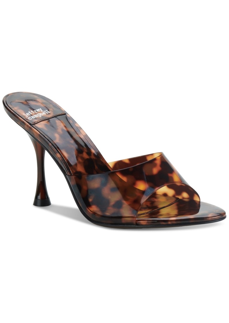 Jeffrey Campbell Agent High-Heel Dress Mules - Tortoise