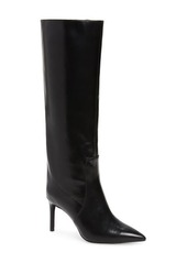 Jeffrey Campbell Arsen Pointed Toe Knee High Boot in Black Leather at Nordstrom