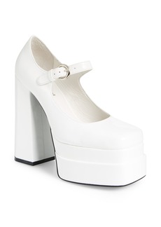 Jeffrey Campbell Chillin Platform Mary Jane Pump in Ice Crinkle Patent at Nordstrom